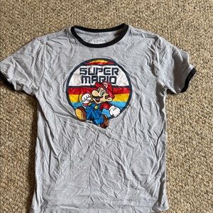 Nintendo Super Mario Gray T-Shirt with Colorful Design
